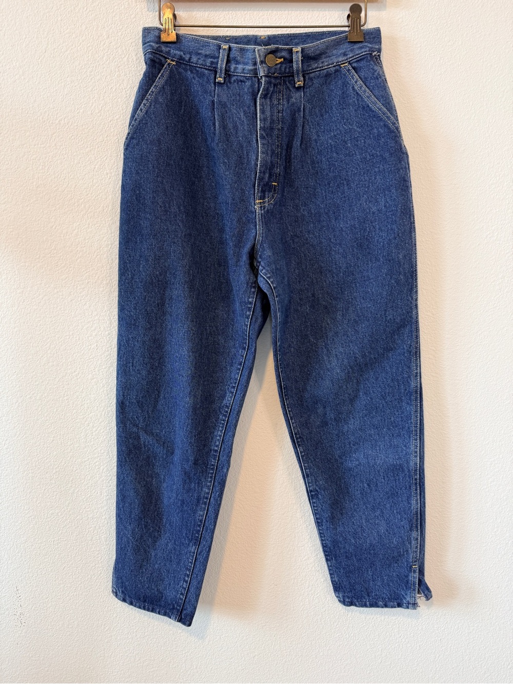Vintage Lee Rider Mom Jeans High Rise Tapered 100% Cotton Petite W28